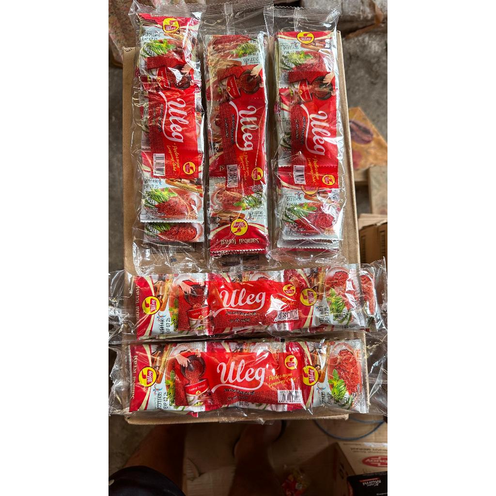 

30 PCS SAMBAL TERASI ULEG FINNA ISI KEMASAN SACHET 18G