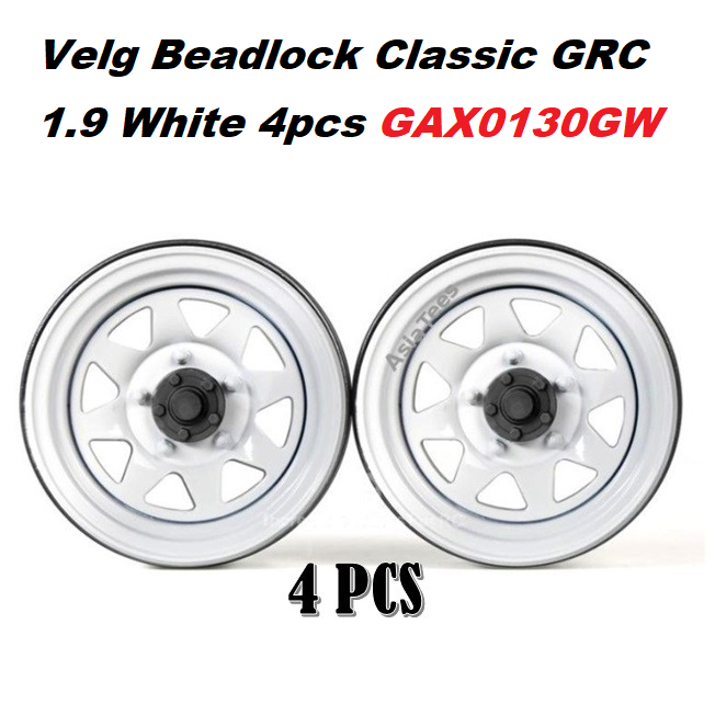 Velg Beadlock Classic GRC 1.9 White Rc 4pcs GAX0130GW