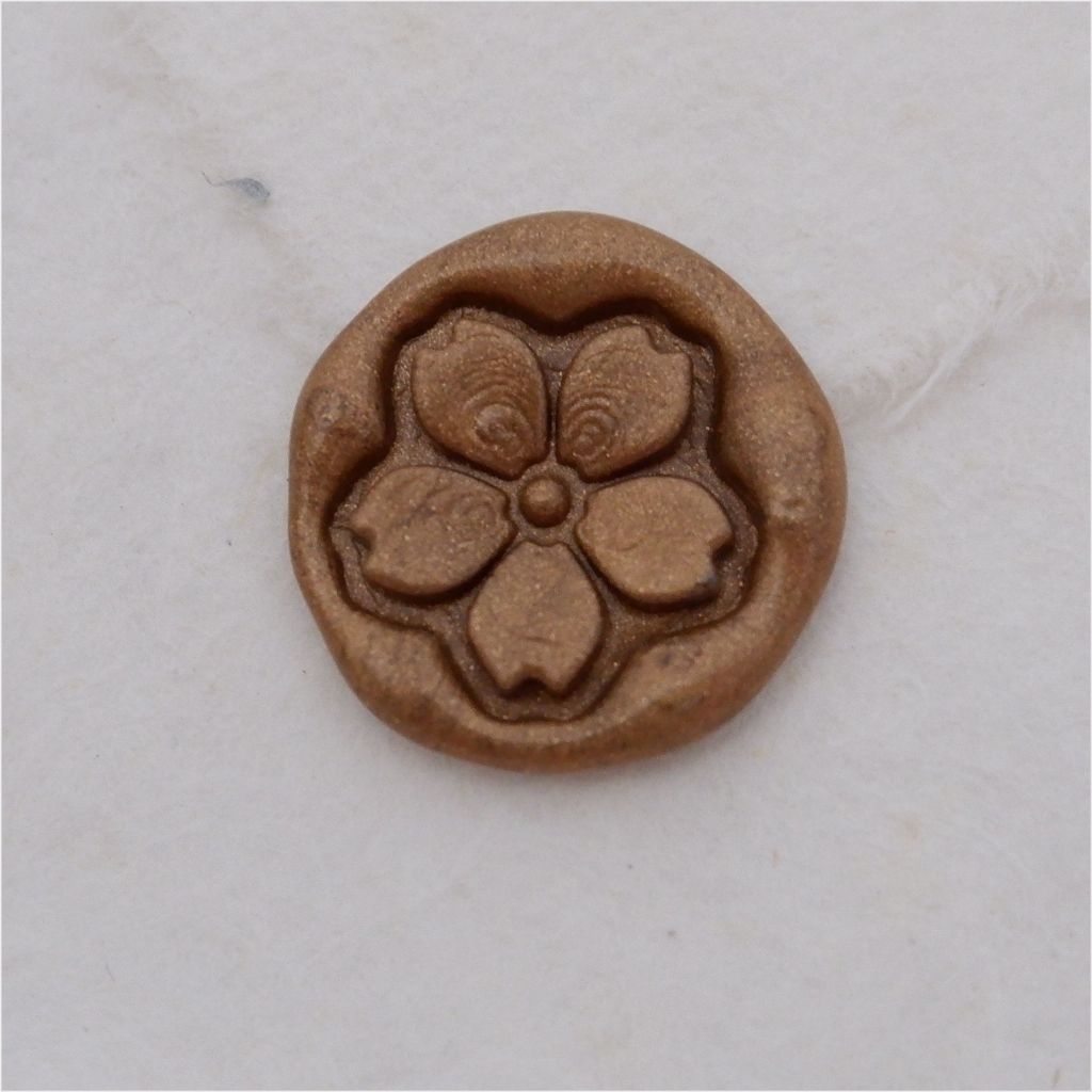 

Sakura shape wax seal / wax coin bulat siap pakai / Diy undangan