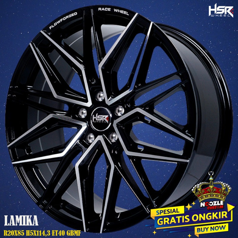 Velg Mobil HSR Ring 20 Lubang 5 Type HSR Lamika Pelek Racing CRV CIVIC TURBO R20 Baut 5