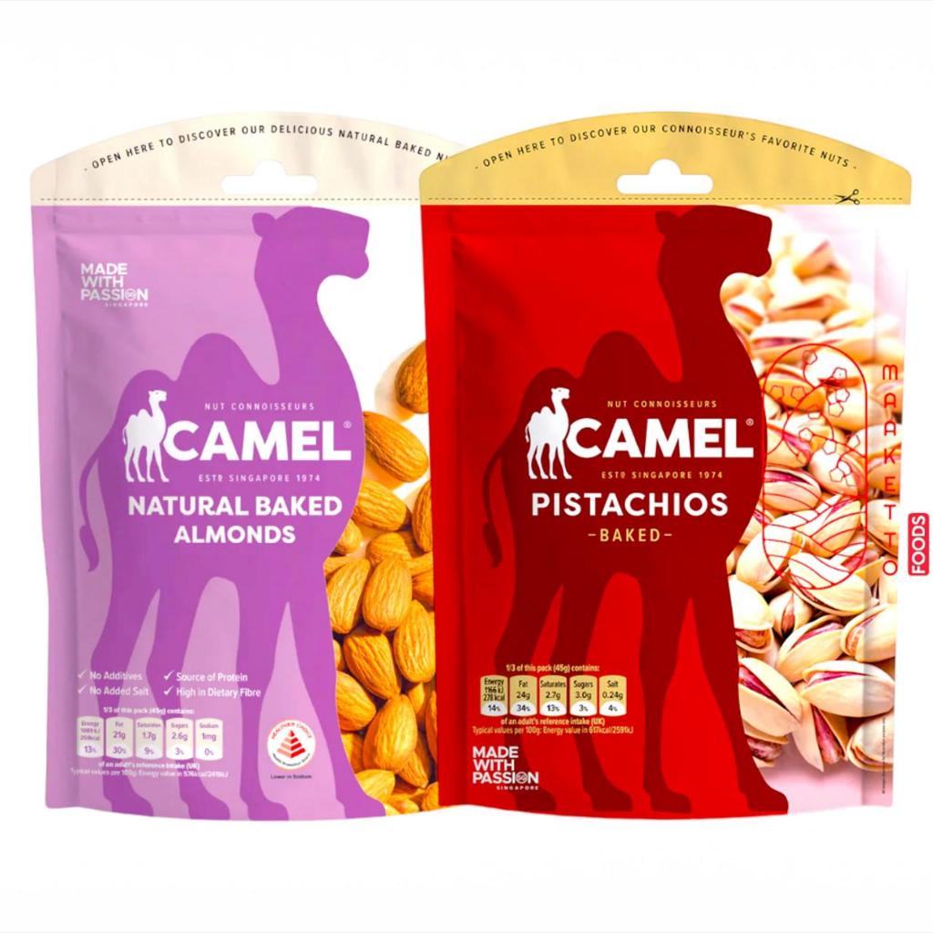 

Camel Natural Baked Pistachios / Camel Natural Baked Almonds / Snack Kacang Almond Kacang Pistachio Panggang 135gr