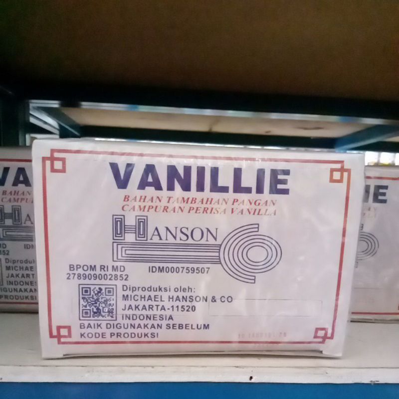 

VANILLIE SACHET HANSON 100BH (2gr x 100)