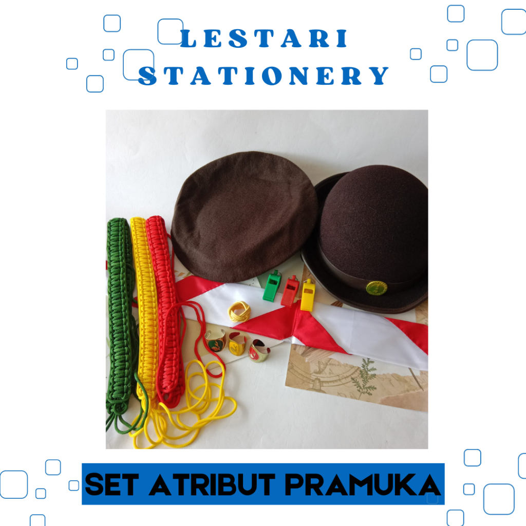 

Set perlengkapan atribut pramuka untuk SD/SMP/SMA Lestari stationery