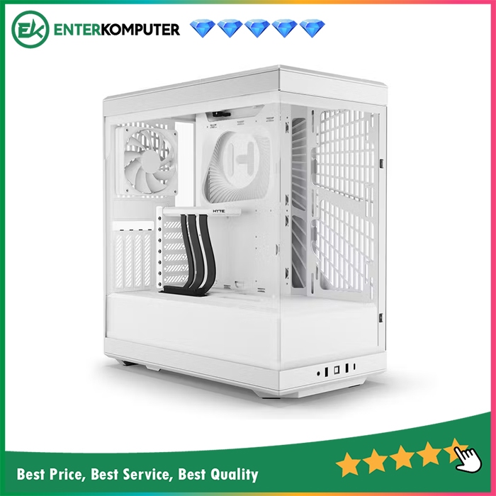 Hyte Y40 Snow White - S-Tier Aesthetic ATX Case
