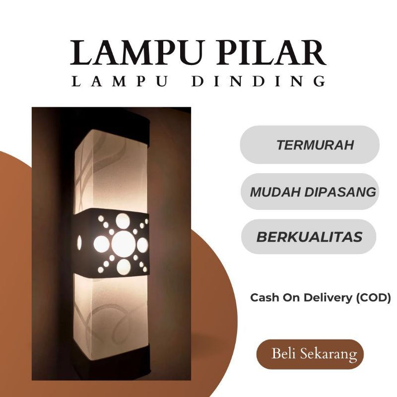Lampu Pilar Lampu Dinding Lampu Teras Minimalis