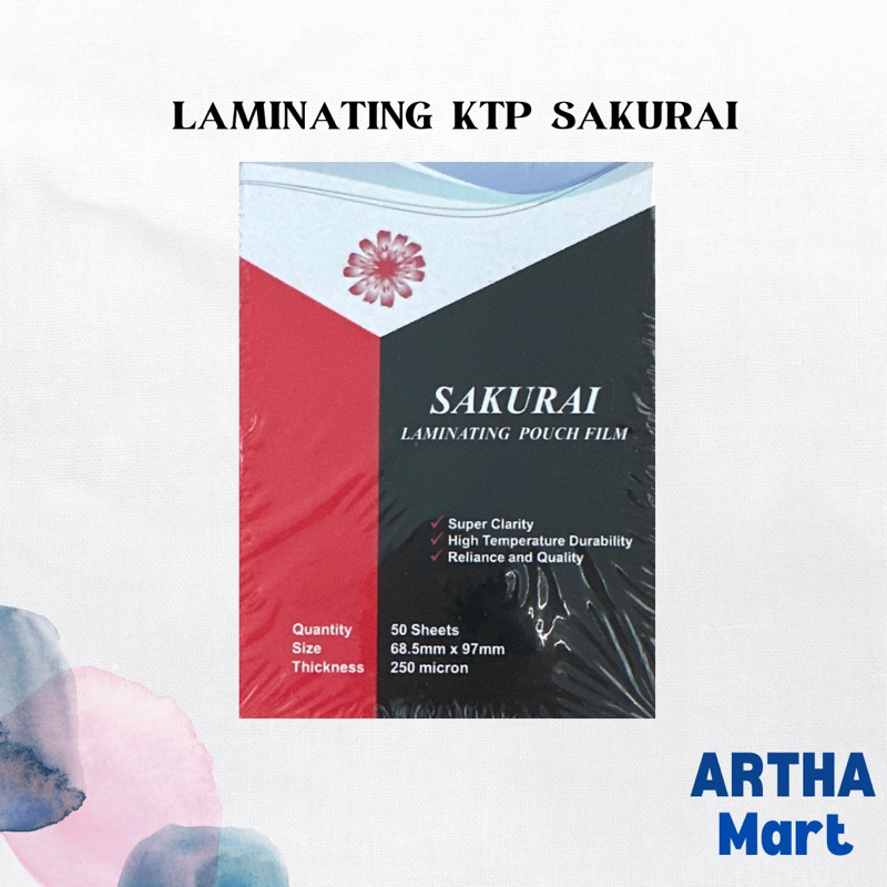

SAKURAI - LAMINATING POUCH KTP 250 MICRON - PACK
