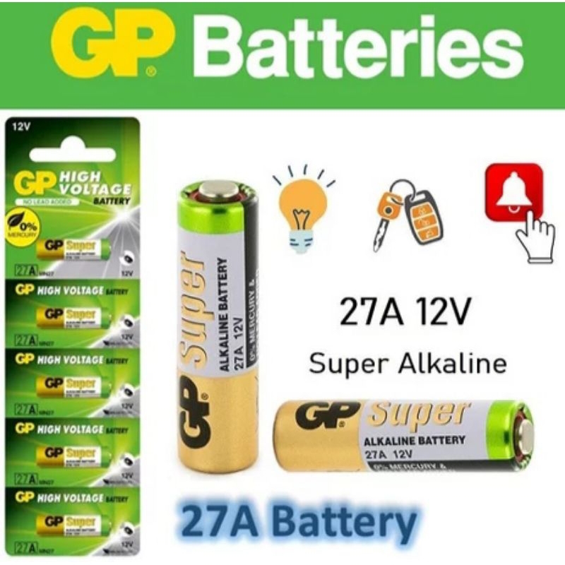 BATERAI GP SUPER ALKALINE 12V 27A MN27