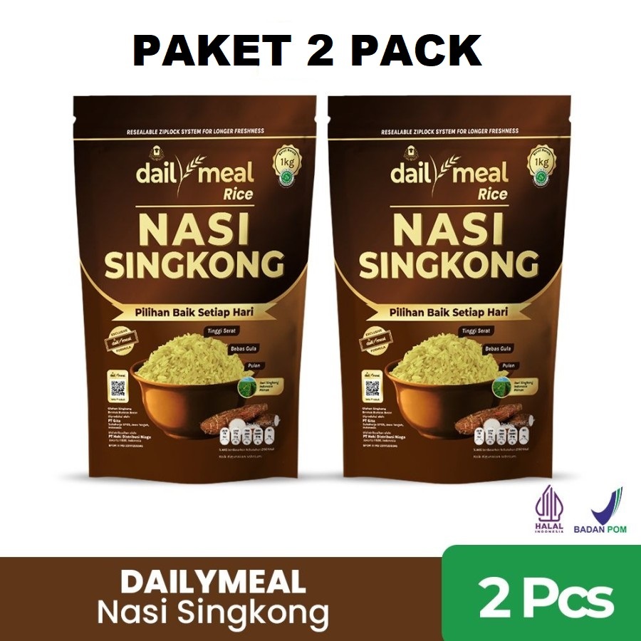 

PAKET 2 PCS DailyMeal Rice Nasi Singkong 1 kg