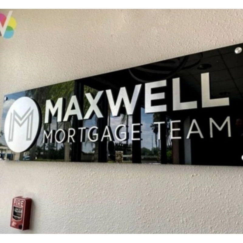 letter sign logo perusahaan custom