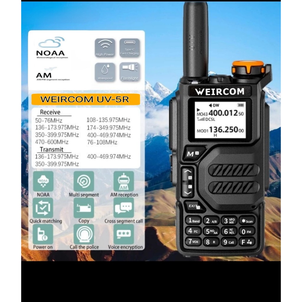HT Weircom UV-5R Multiband Unlock All Band