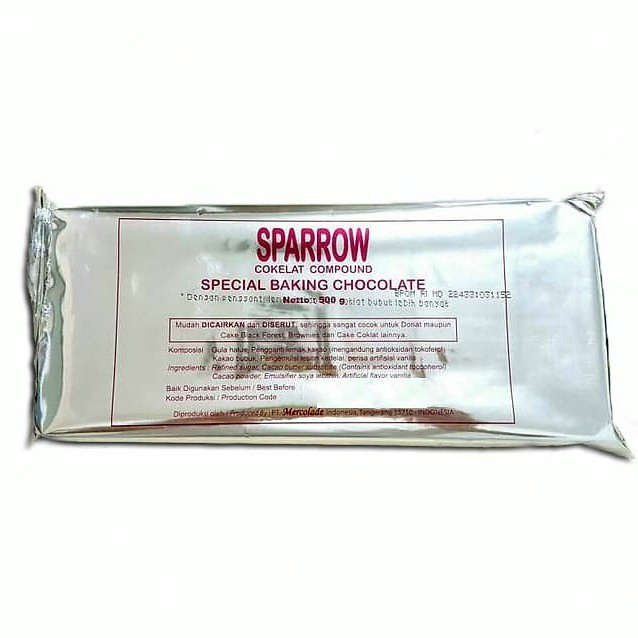 

SPARROW Baking Chocolate Compong 500gram