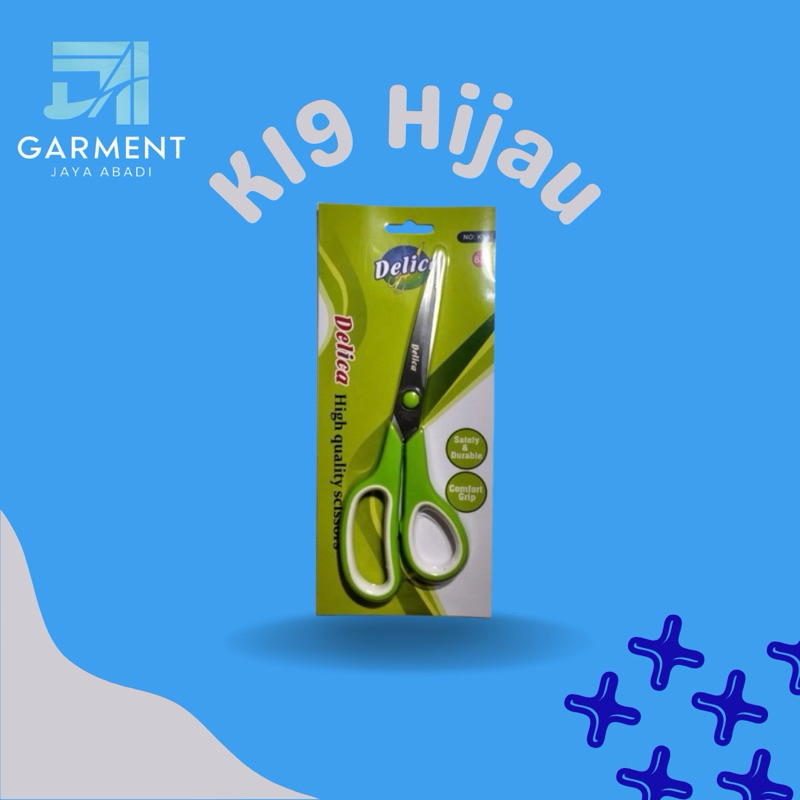 

Gunting Kain Delica Hijau K19/8,5 Inch Original Product