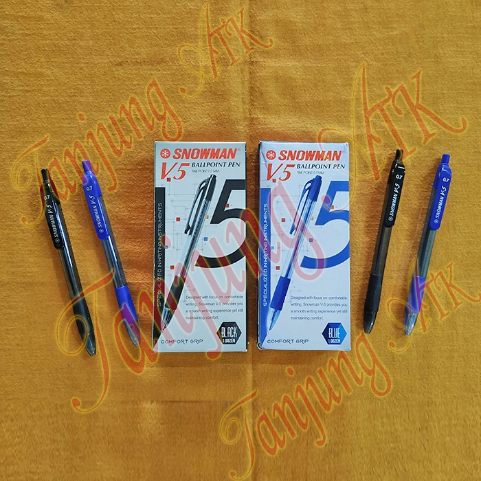 

Pulpen / Ballpoint SNOWMAN V5 - Lusin isi 12pcs