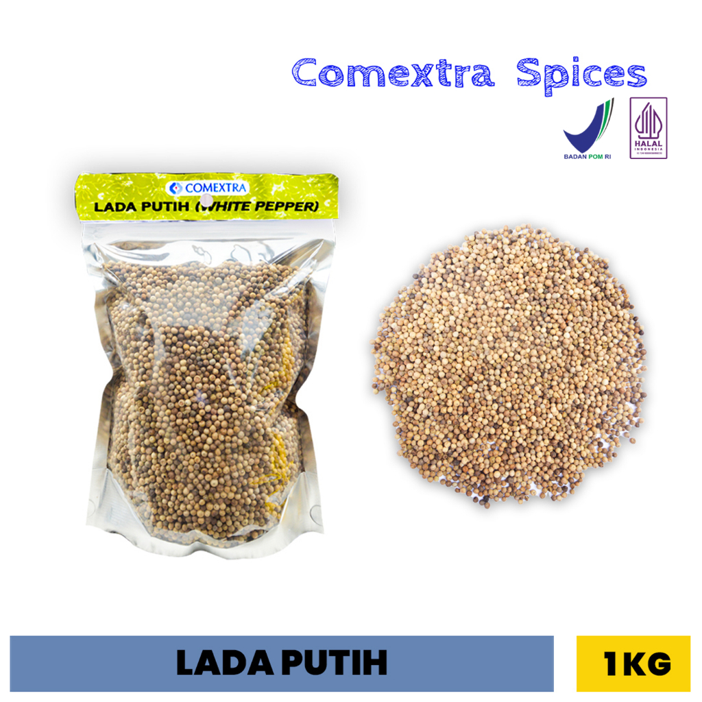 

Merica / Lada Putih Comextra - White Pepper 1 Kg