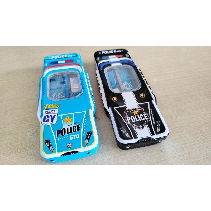 

Kotak Pensil Kaleng Set Motif Police