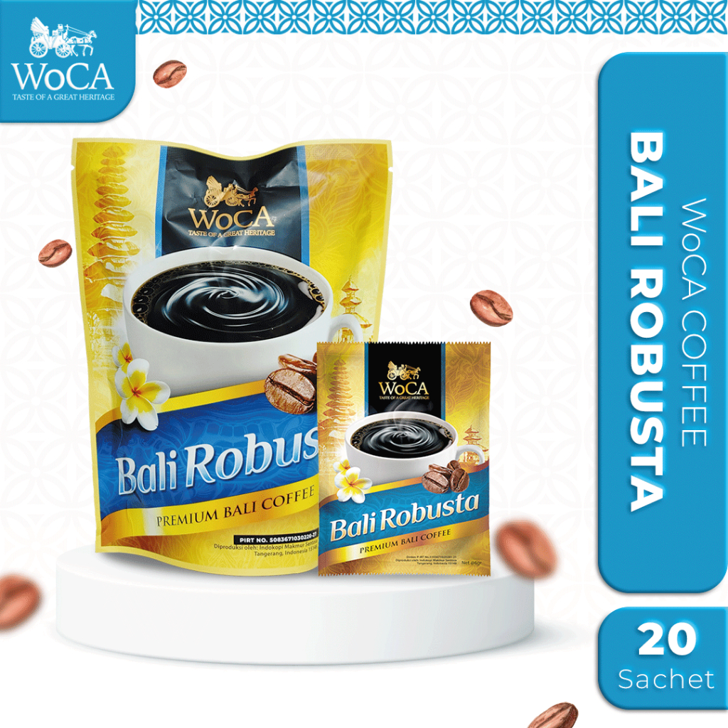 

WoCA Kopi Bubuk Bali Robusta 20 Sachets