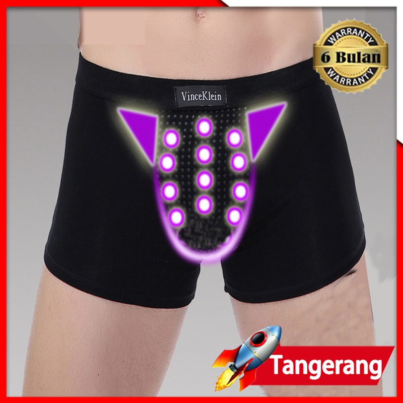 Celana Dalam Pria Boxer Magnet/Celana Dalam Magnetic Pria Original /Celana Dalam Terapi Khusus Pria 