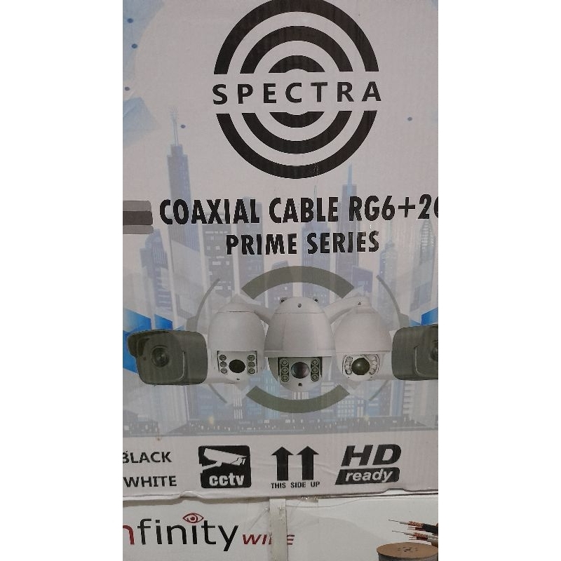 kabel cctv spectra rg6 plus power  outdoor