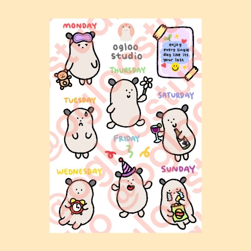 

STICKER AESTHETIC / STIKER ESTETIK / STICKER TUMBLR / STIKER LUCU (OGLOO DAYS)-A19