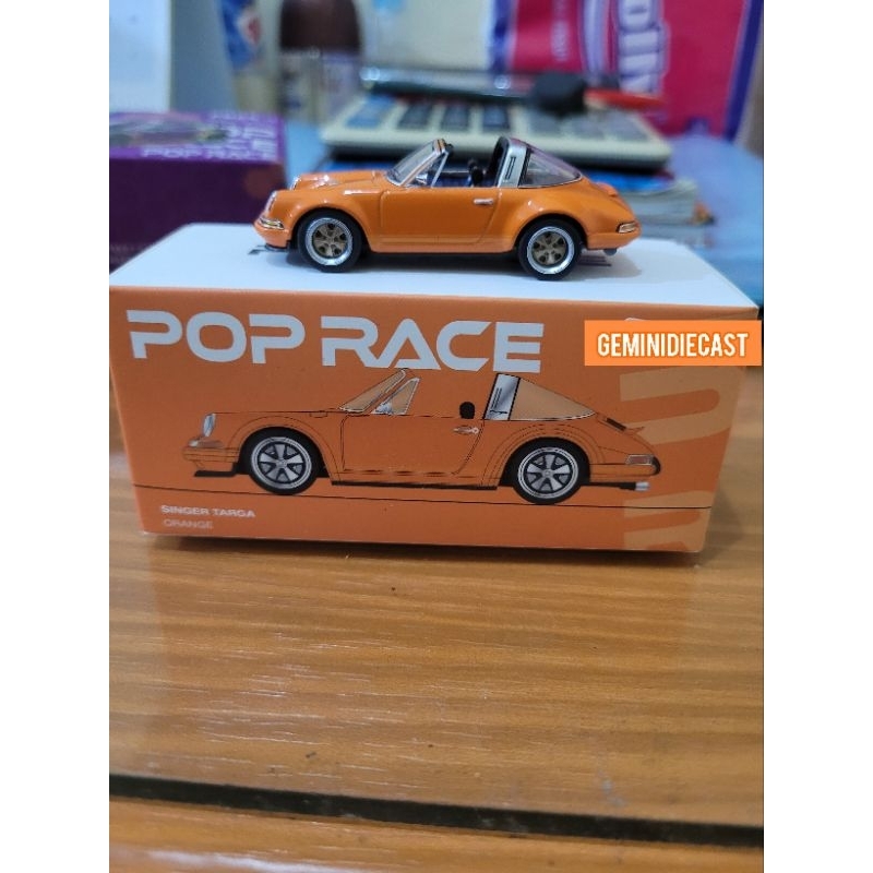 popr ace porsche singer targa orange