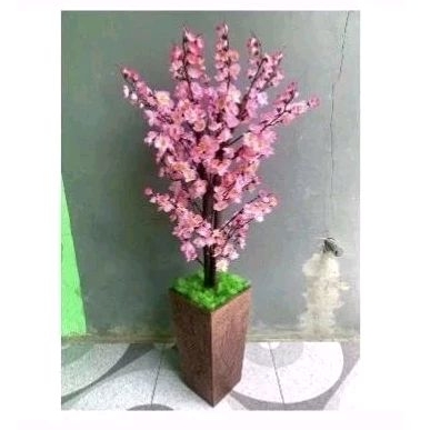 Bunga plastik/bunga hias/artificial/pohon plastik/Sakura/pohon sakura plastik hias