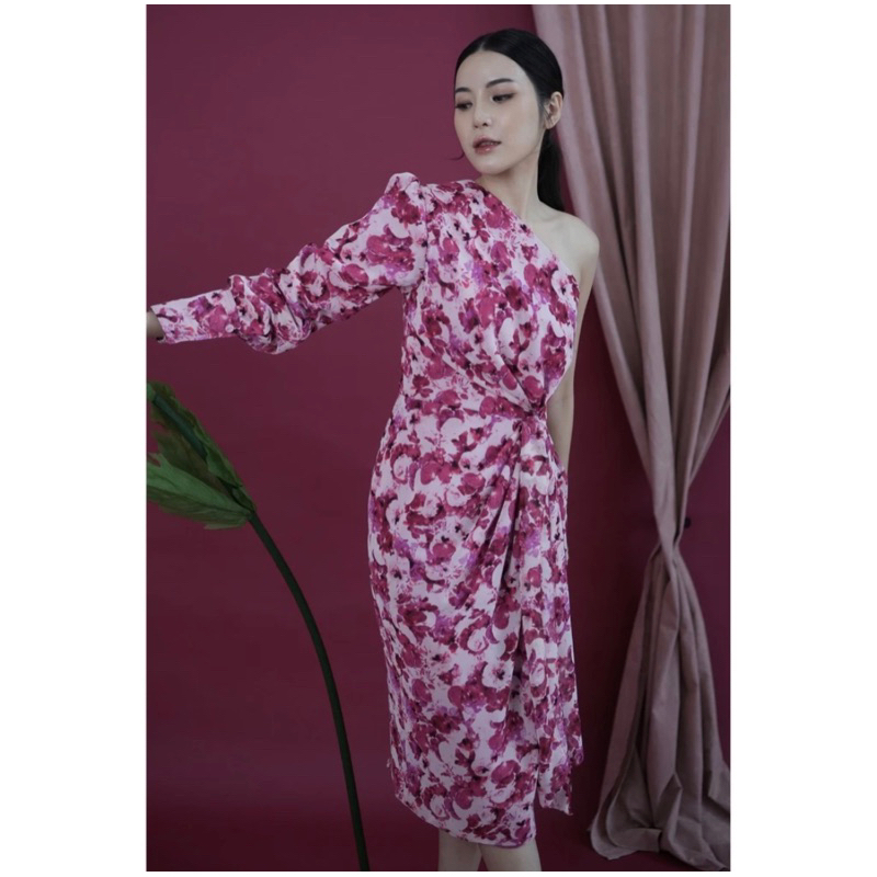 preloved floral midi dress / preloved midi dress flowers / preloved midi dress floral / midi dress f