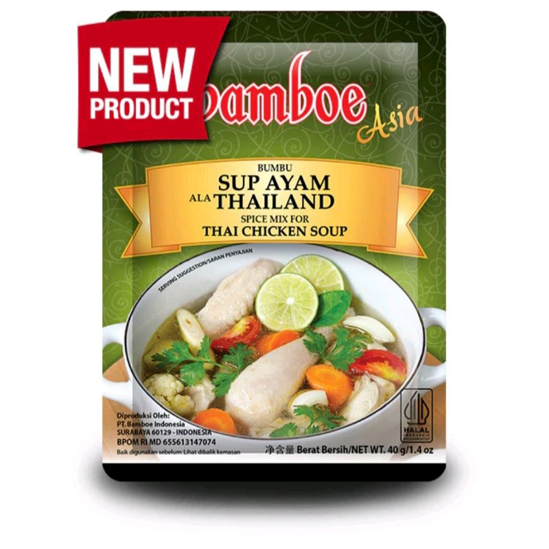 

Bamboe bumbu masak instan Sup Ayam Thailand 40 gr