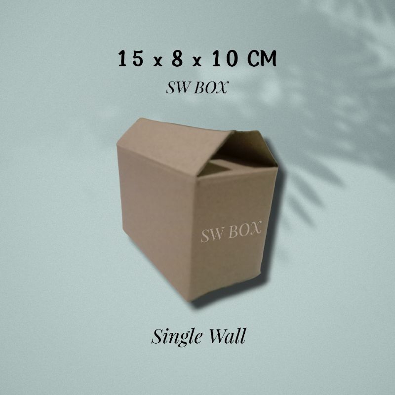 

kardus ukuran 15x8x10 cm box packing dll ST