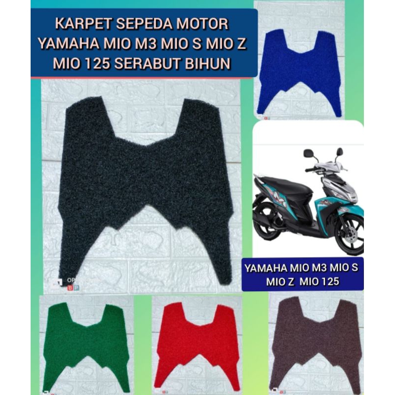 Karpet Serabut Sepeda Motor Yamaha Mio 125 Mio M3 Mio S Mio Z