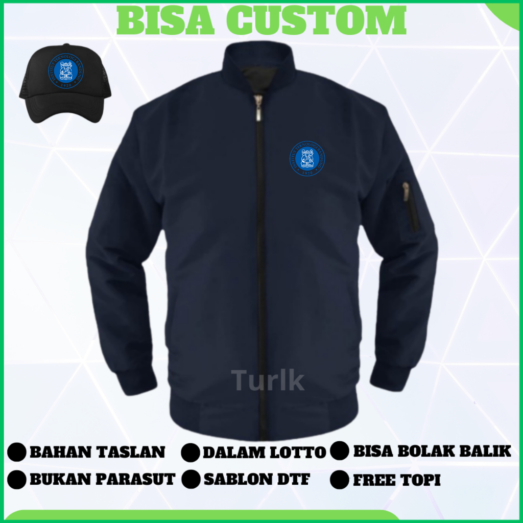 Jaket Institut Teknologi Bandung Jaket Bomber ITB Jaket Custom