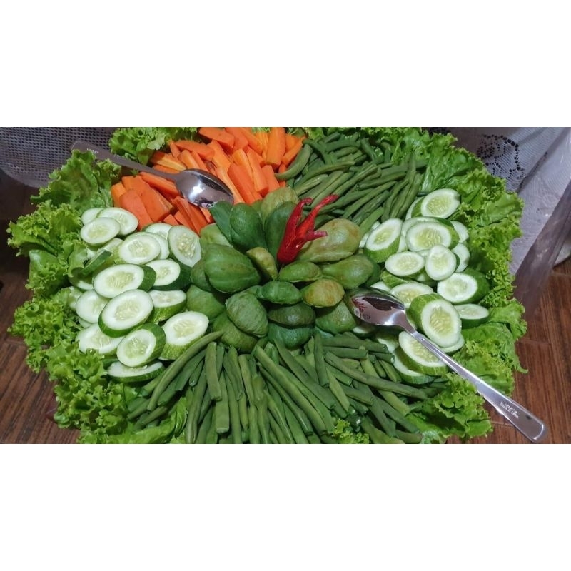 

Lalapan Tambahan , Pete Bakar , Daun Poh , Kecipir , dll