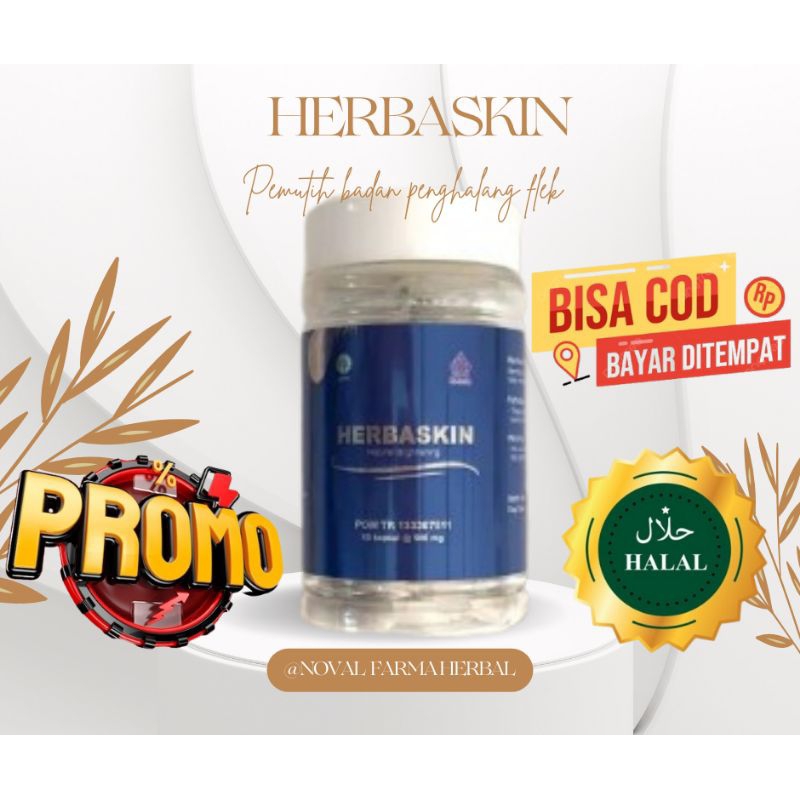 HERBASKIN PEMUTIH BADAN PENGHILANG FLEK (ISI 30 KAPSUL)