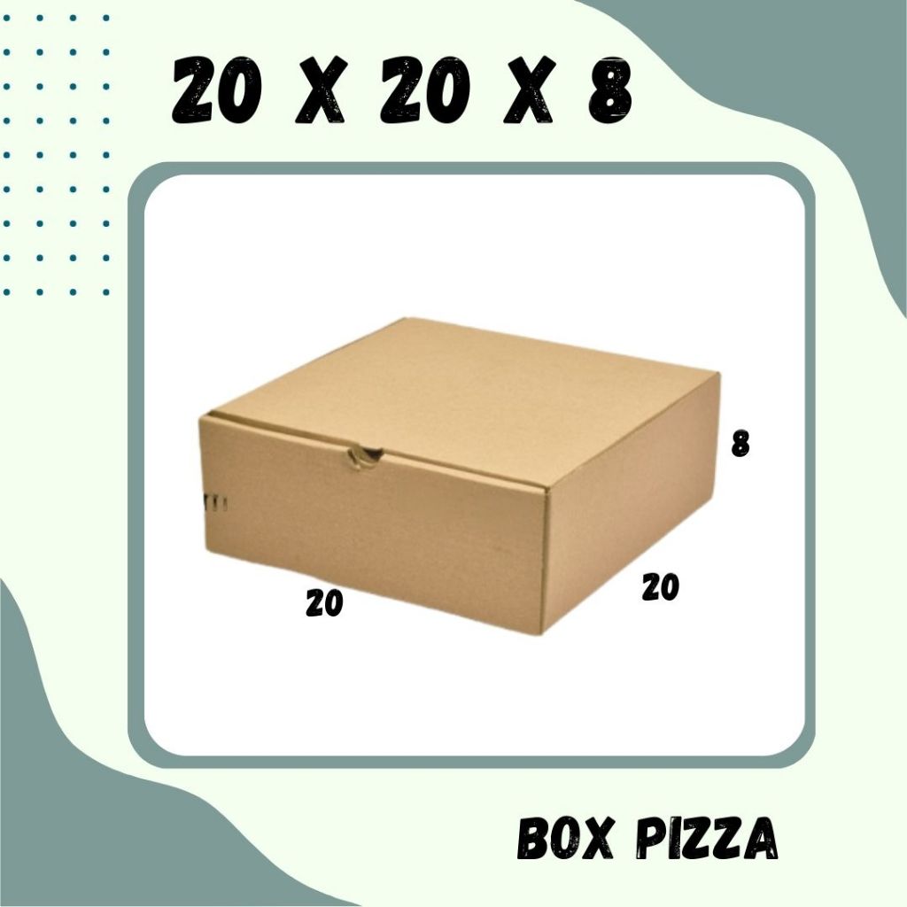 

Kardus 20x20x8 LD Box Packing Kotak Kemasan Karton Pizza Souvenir Hampers Sparepart Minyak Wangi Kosmetik