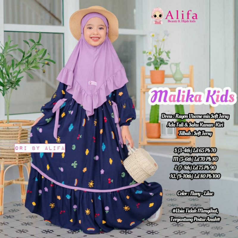 GLORIA SET KIDS BY ALIFA KIDS BEAUTY & HIJAB KIDS