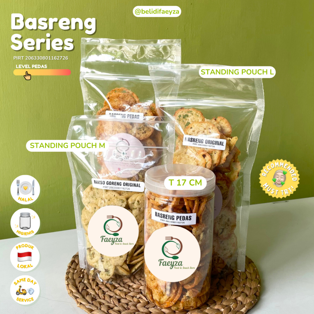 

[] Bakso Goreng Basreng Original dan Pedas - Cemilan Gurih Asin Pedas Murah Hampers Oleh Oleh Jogja Jawa Tengah