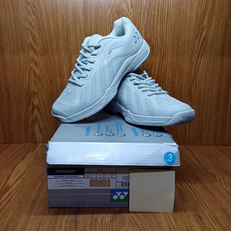 Sepatu Badminton Yonex Precision 1 (Light grey)
