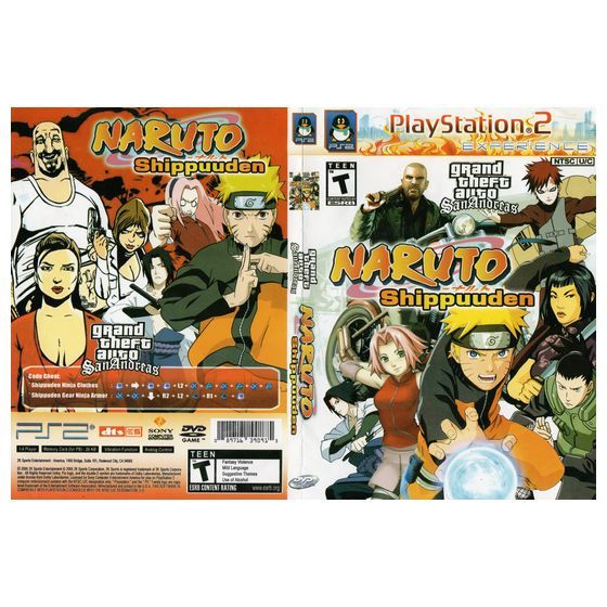 GTA NARUTO SHIPPUDEN kaset-game ps2