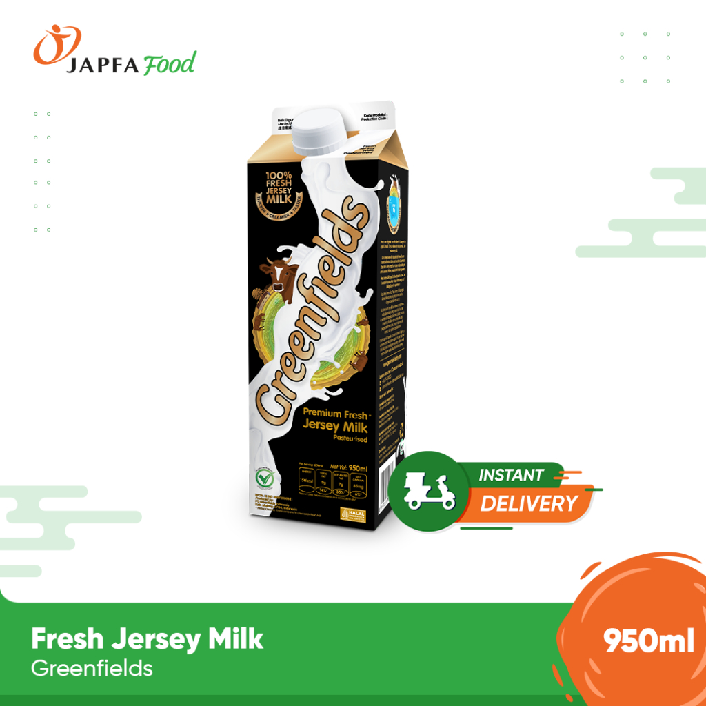 

Greenfields Premium Fresh Jersey Milk 950 ml - 100% Fresh Milk dari Greenfields Farm