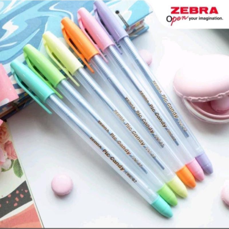 pulpen Zebra PIC-CANDY 0.7