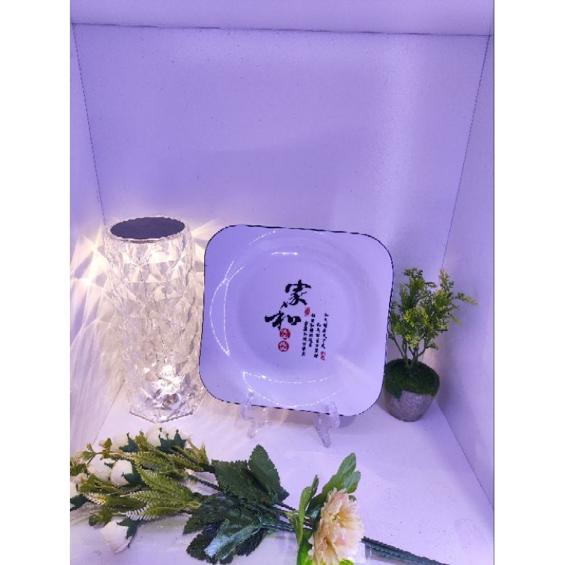 piring makan persegi tulisan China