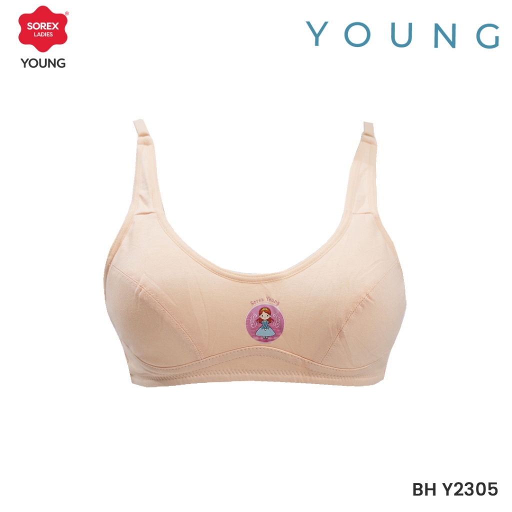Sorex Young Bra Remaja Miniset Princess Step 2 Busa Tipis Tanpa Kawat Kait 2 BH Y 2305