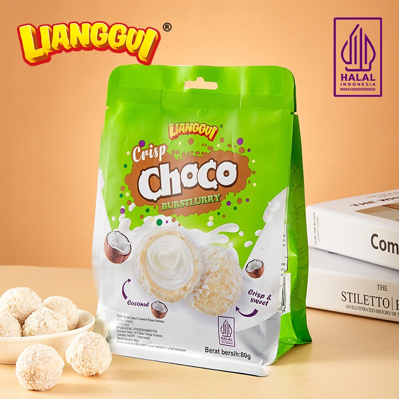 

[HALAL] Paling Populer Lianggui Crisp Burstlurry Choco Strawberry Coconut Flavour Crisp Choco Wafer Salut Snack Wafer Mini Coklat Ball Enak Cemilan