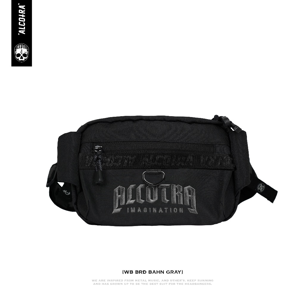WB BRD BAHN GRAY // WAISTBAG BORDIR BAHN GRAY // WAISTBAG ALCOTRA
