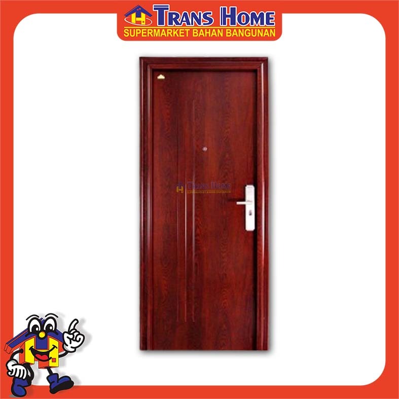 Pintu Baja JBS 90.12 Urat Kayu Bukaan Kanan (PINTU JBS)