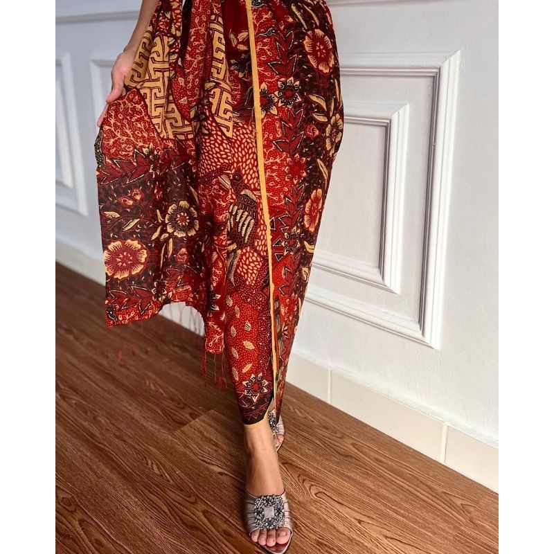 Sutra paris set selendang motif atbm