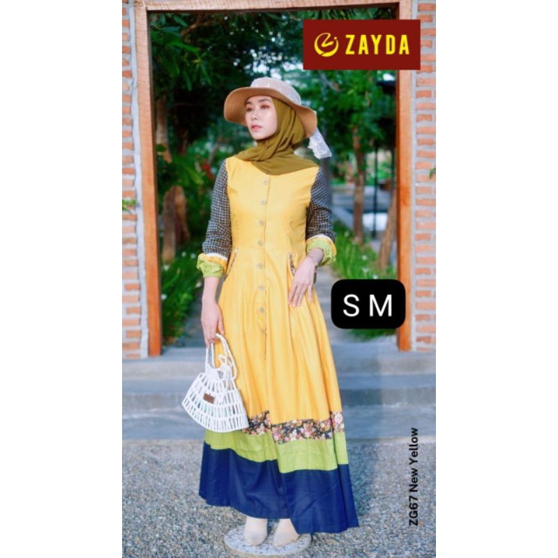Gamis zayda terbaru / zayda ZG 67 / gamis dewasa
