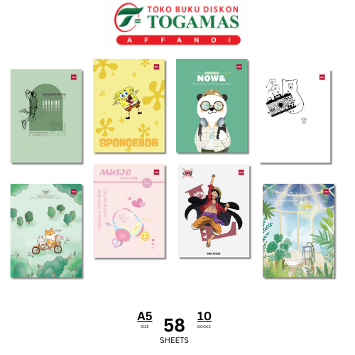

BUKU TULIS 58 @10 DELI