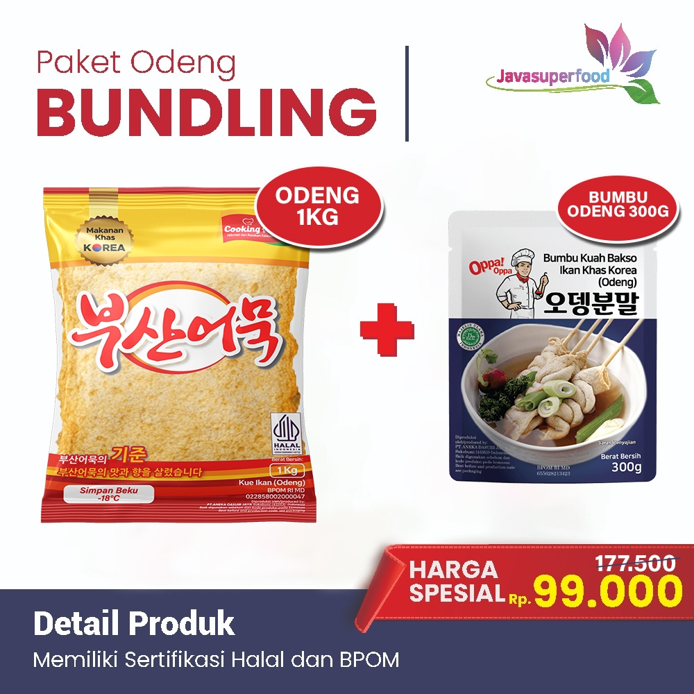 

PROMO PAKET BUNDLING BUSAN EOMUK 1KG + BUMBU ODENG 300GR HALAL