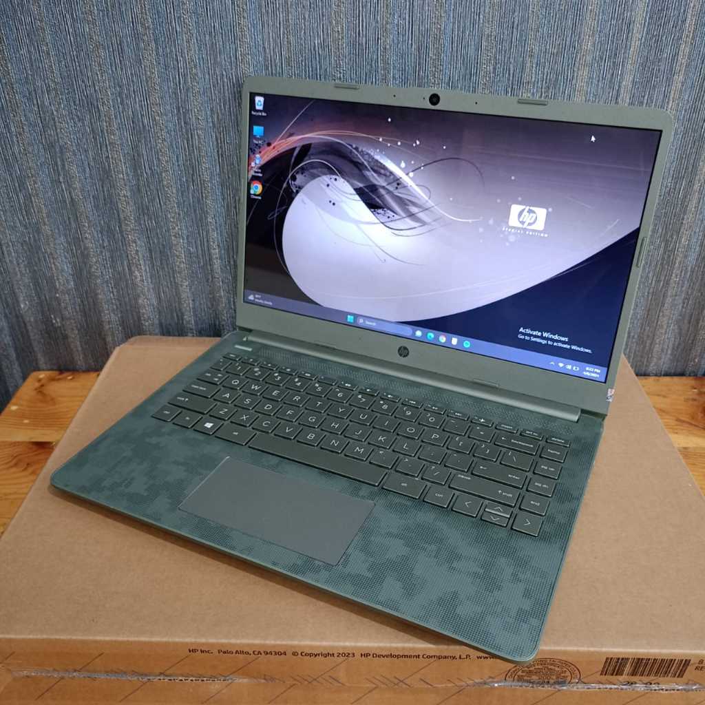 Laptop Hp 14s-dq2089wrh Core i3-1115G4 Ram 8/256Gb Green Milliter