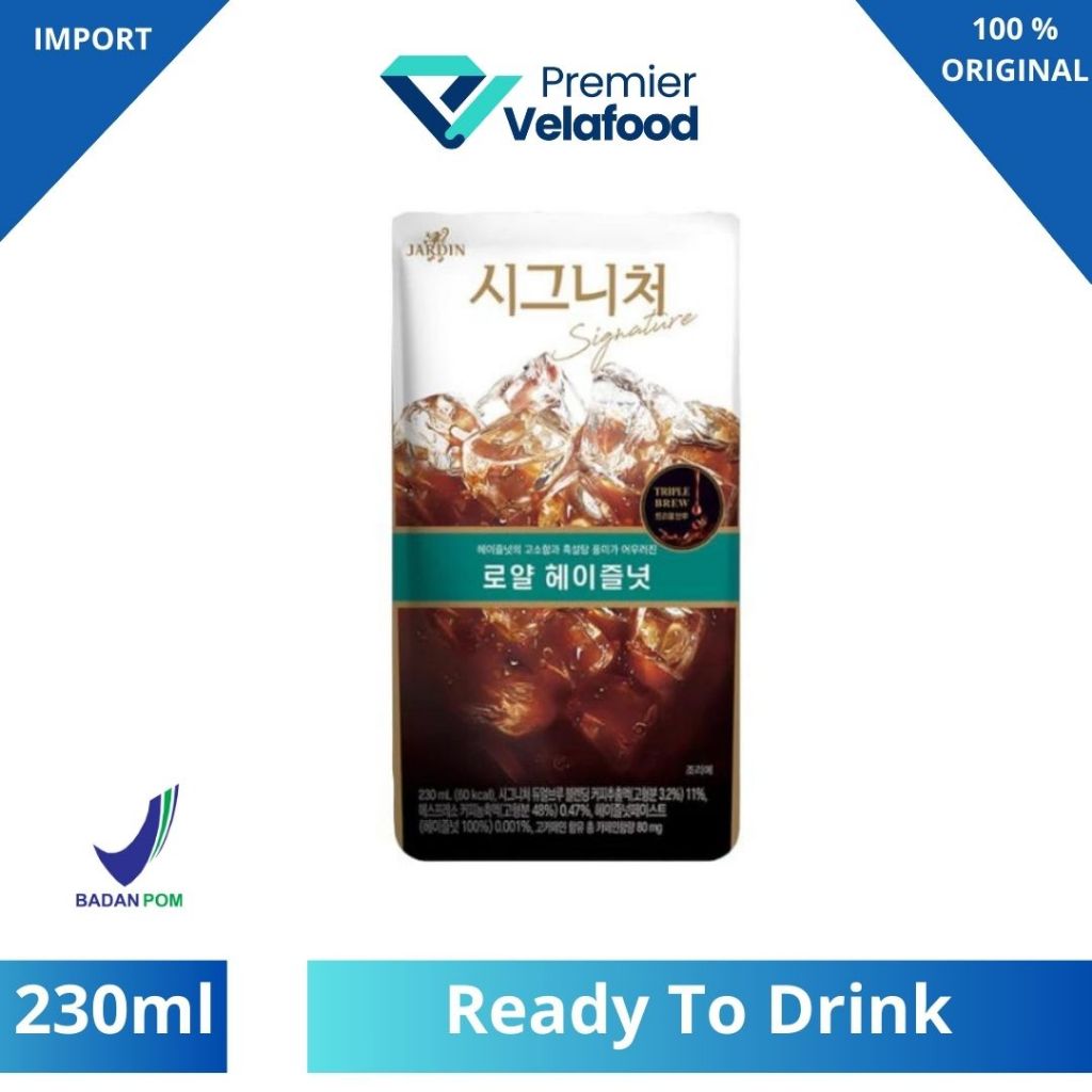 

[HALAL] JARDIN SIGNATURE AMERICANO ROYAL HAZELNUT I JARDIN SIGNATURE KOREAN POUCH COFFEE 230 ml